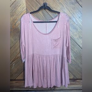 ⭐NWT Before You Women's Pink Flowy Top